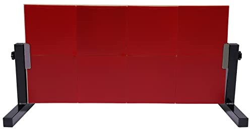 Tischtennis Rebound Board, Ping Pong Rücksprungbrett mit 8 Roten Gummis, Indoor Tischtennisplatte Rebounder Trainingsgerät Verzinkter Rahmen für Home Gym Indoor Outdoor