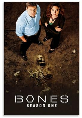 KOPTEW Bones Movie Poster Poster Dekorative Malerei Leinwand Wandkunst Wohnzimmer Poster Schlafzimmer Malerei,Wandkunst Bilddruck Moderne Familienzimmer Dekor 12x18inch(30x45cm)