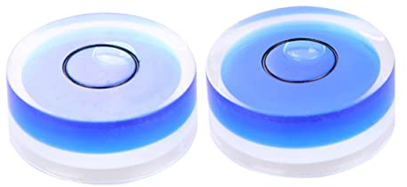 Angoily 10 Stück Wasserwaage aus Acryl Runde Horizontale Wasserwaage Hochpräzise Kalibrierung Einfach zu Bedienen Geeignet für Wand und Kreuzstichrahmen