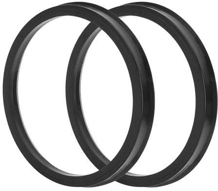 TUCKBOLD Car Wheel Hub Centric Rings Durable Wheels Center Shaft Shock Absorbing Hubrings Black 2 Pcs OD 106.1mm to ID 93.1 mm Polycarbonate