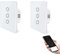 UseeLink Smart ZigBee Rolladenschalter,Kompatibel mit Smart Life/Tuya APP, arbeitet mit Alexa und Google Home, intelligenter Jalousieschalter mit Touch Panel Weiß (Hub erforderlich) 2pcs