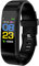 Generico Smart Band per fitbits Smart Watch, braccialetto intelligente Fitness Tracker, frequenza cardiaca, monitor della pressione sanguigna, activity tracker e braccialetto Bluetooth (NERO)