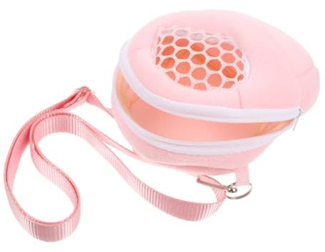 EXHUMKY Portable Breathable Mesh Hamster Carrier Bag with Adjustable Strap for Small Pets Like Guinea Pigs and Chinchillas Lightweight Travel Pouch for Outdoor Adventures