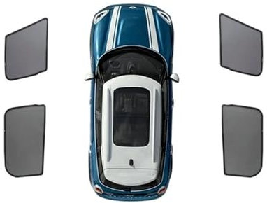 Parasol Parabrisas Coche para Mini para Cooper para F60 para Countryman Parasol Magnético para Ventana Coche Accesorio Malla Protectora Coche Protector Solar para Parabrisas(F60 4Pcs)