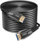 Câble HDMI à fibre optique 8 K 80 m 48 Gbps Super haute vitesse AOC Câble HDR eARC Dolby HDCP 2.2 & 2.3 Compatible avec PS5 Xbox X Series PC TV HD/projecteur/home cinéma/boîtier de télévision/boîte de