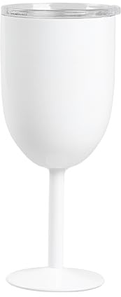 Homla RONNE Weinglas 360ml, Edelstahl (Weiß)