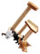 SKISUNO 1juego De Árbol De Gato De Madera para Casa De Decoración Realista De Juguete para Accesorios para y Dormitorio Alfombrilla De Ratan Gato