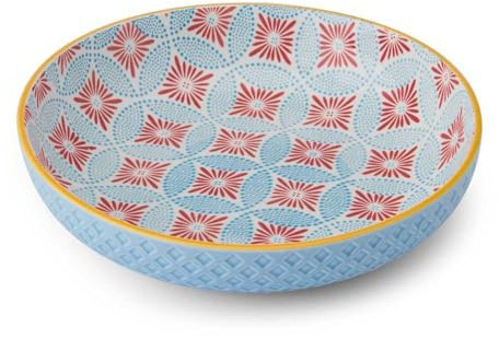Mikasa Schale aus Steingut, Mosaik, 21 cm, Blau