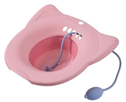 Beavorty Toiletten Sitze Mit Überlauflöchern Breit Und Flach Für Hämorrhoiden-sitzbad Kompakt Und Tragbar Verdicktes Material Für Langlebige Pflege Einfach Zu Waschen Reinigen