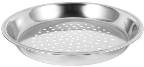 Hemobllo Bandeja Vapor Acero Inoxidable Rejilla Profunda para Cocer al Vapor Verduras Mariscos y Dumplings Compatible con Wok Uso Doméstico y Restaurante