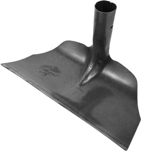 Pelle à Crottes en Métal en Acier au Manganèse pour Étable | Grattoir de Jardin, Racleur à Déchets pour Enclos à Vaches, Outil de Nettoyage des Étables
