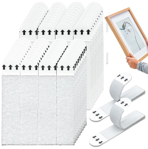 36 Paires 19×92mm Accroche Tableau Sans Percer Fixation Murale Sans Percer | Réglage Flexible, Fixation Sûre et Installation Facile, Convient aux Cadres Photo et Aux Décorations Murales