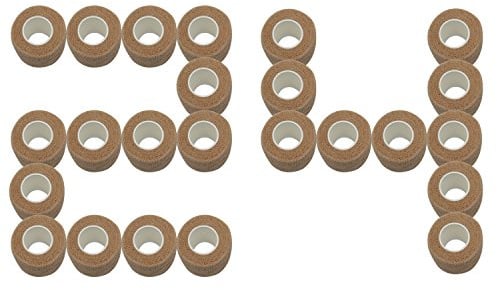 STpro Selbstklebender Verband Tape Fixierverband Selbsthaftende Bandage Tape Haftbandage 5cm x 24 Stück Haut Cohesive Bandagen Pferd Selbstklebende Binden Verband Elastischer Verbände Kohäsiv