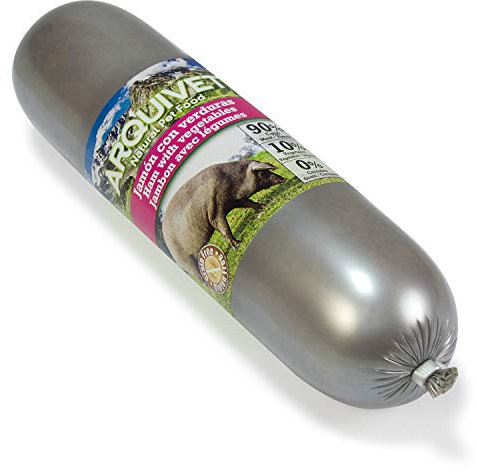 Saucisse de Jambon avec légumes pour Chiens - 500 g - Arquivet