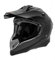 CRUIZER - Casco cross omologato di colore nero opaco con visiera parasole e prese d'aria posteriori e frontali, interno rimovibile e lavabile (S)