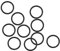 sourcing map 10Stk. Fluorkautschuk O-Ringe Dichtung schwarz 9mmx11mmx1mm