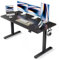 FEZIBO Schreibtisch Höhenverstellbar Elektrisch, 152 x 60 cm Computer Stehschreibtisch mit Memory-Steuerung und Anti-Kollisions Technologie, Schwarzer Rahmen/Schwarze Tischplatte