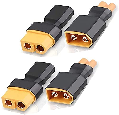 4PCS XT60 to XT30 Stecker weiblicher männlicher Adapterkonverter for FPV Drohne Rc Lipo n IMH Akkuladegerät ESC (2pcs männlicher XT60 bis weiblicher XT (Color : 4pcs XT60 to XT30)
