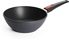 Woll Diamond Lite Wok- und Rührpfanne - Induktiv -, Ø 24 cm, 9 cm hoch - Geeignet für alle Herdarten, Aluminiumguss, Antihaft-Versiegelung, backofenfest, anthrazit