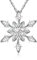 murtoo Weiß Kette Damen, Schneeflocken Kette, Schneeflocken anhänger, Kette mit Schneeflocke, Kette mädchen, Geschenk für Frauen