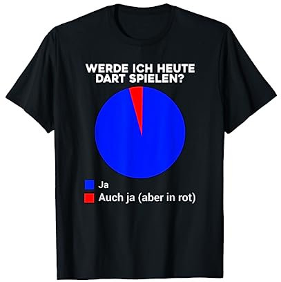 Werde Ich Heute Dart Spielen, Dartpfeil Darts Männer Dart T-Shirt