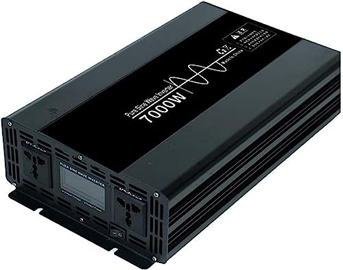 Solar Wechselrichter 3000W 3500W 4500W 7000W 10000W 12V 24V 48V auf 220V 230V Spannungswandler Reiner Sinus Inverter Power Konverter mit LCD-Display wechselrichters für Haus,Büro (24V,7000W)