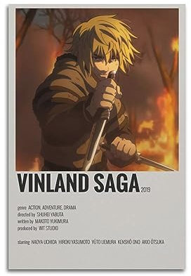 JEAM Vinland Saga Ästhetische Bilder, individuelles Raumdekor, Schlafsaal, Wanddekoration, Kunstposter, Albumcover, Bild, Dekor-Poster, 20 x 30 cm, ungerahmt