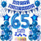 Luftballons 65. Geburtstag Dekoration Mann Ballon Deko Männer Blau Geburtstagsdeko 65 Jahre Tortendeko Birthday Banner Party