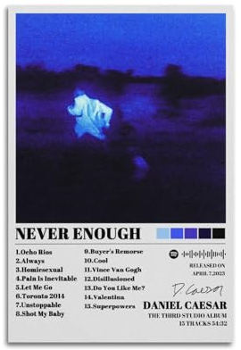 ceok Daniel Poster Caesar Never Enough Poster, Wandkunst, Dekordruck, Bild, Gemälde für Wohnzimmer, Schlafzimmer, Dekoration, 20 x 30 cm, ungerahmt
