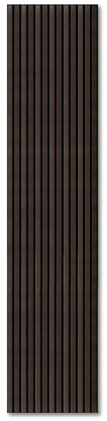 KAISER plastic® Akustikpaneele | Farbe: Eiche dunkelbraun | Wandpaneele in verschiedenen Formaten | Lamellenwand aus Holzfunier und Filz | moderne Wandverkleidung (Handmuster)