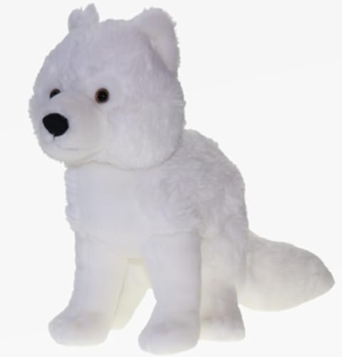 Cornelissen - 1044085 - Polarfuchs, sitzend, Plüsch, weiß, Stofftier, 35cm, waschbar bis 30 Grad