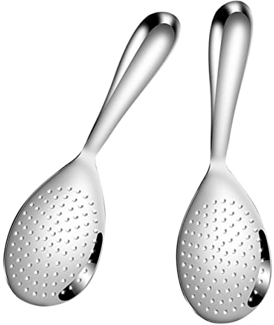 LABRIMP 2Pièces Cuillères à Riz Acier Inoxydable Ustensiles de Cuisine pour Cuiseur à Riz Pelles à Riz Pratiques pour Maison Accessoires de Cuisine Indispensables
