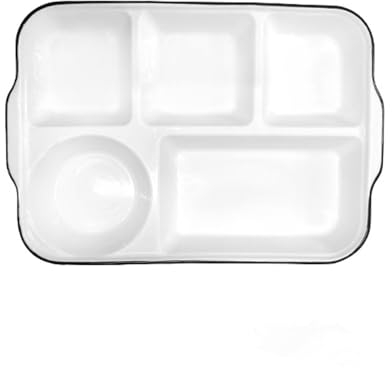 DouYuan Céramique Assiette Controle de Portion, Assiette Dietetique 5 Compartiment Adulte, Assiettes Divisées pour La Perte Poids
