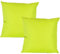 JACK 2er Set Outdoor Kissenhülle Kissenbezug 50x50cm Wasserfest Sitzkissen Lounge Kissen Garten Stuhl Lotus Effekt, Farbe:Limette