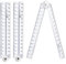 XPEX 3 Stück Lineal 30 Cm,Lineal Kinder Grundschule,Transparentes Lineal Für Geometrische,Für Schulkinder Oder Büro,Faltbares Gerades Lineal,Transparent Und Flexibel