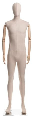 XPLKQXE Kinderschaufensterpuppe, Schaufensterpuppenmodelle Jungen Und Mädchen, Kleiderpuppen, Kleiderbügel, Schneiderpuppen, Mit Abnehmbarem Kopf/Arm Massivholz(White-E)