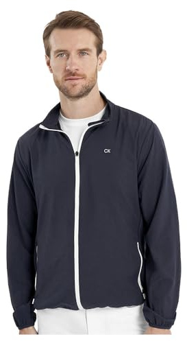 Calvin Klein Mens Motion Full Zip Lightweight Jacket - Navy - XL