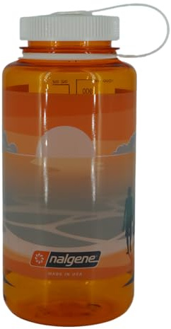 Nalgene Trinkflasche 'WH Sustain' - 1 Liter, große Trinköffnung, optimal zu reinigen, landscape sunset