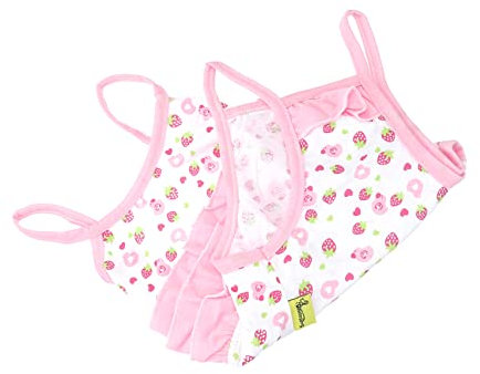 ROMISBABA Welpenrock Frühlingskleid Für Hunde Dreiecksschals Für Hunde Haustier Hund Sommerrock Hundegeburtstagsmütze Geburtstag des Hundes Hundekuchen Hund Geburtstagstorte Speichel Rosa