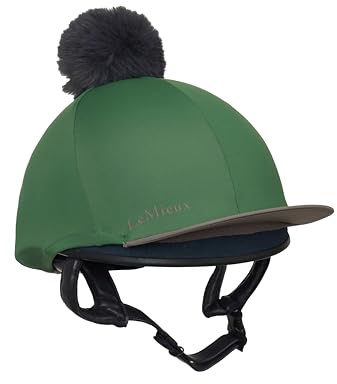 LeMieux Classique Pom Reitmütze Seide - Hunter Green