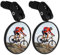 MSMXCS Bike Mirrors, HD Wide Angle and Large Bicycle Rear View Mirror 360 Degree Adjustable Convex Lens, 2 PCS