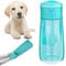 Newaner 550ml Bebedero Perro Portatil, Botella Agua Perro Paseo para Viajes, Dog Water Bottle, Alteo de Agua Perro Portátil Al Aire Libre, Dispensador de Agua Perros, para Acampar, Senderismo (Azul)