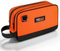 TUFFWORX Small Tool Bag, Multipurpose Zippered Tool Pouch Bag with Dual Compartment, 26 x 8 x 16 cm Portable Tool Storage Organizer, Orange
