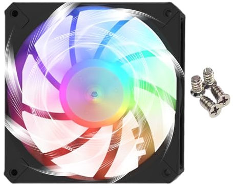 Fans Para PC | Ventilador De Enfriamiento De La Computadora - RGB Silent Slim CPU Radreers Para El Juego De Trabajo En Casa.