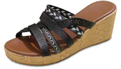 Luadnysin Nu Pieds Femme Été Chaussures Sandales Femmes Orthopédiques Confortable Blanches Mariage Confort Sandale Ete Plates Noire Women Sandals Compensées Chaussure Chic Plate Blanche Pied Cuir