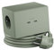 Brennenstuhl Hugo! ONE 2nd Gen. Steckdosenwürfel mit USB C 20W PD, Wireless Charger (Steckdosenleiste USB C, Touch-Schalter, induktive Ladestation mit 2m Kabel) Mint Green