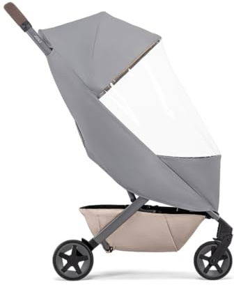 Joolz Aer+/2 Regenschutz - Leicht, Schnell Trocknend & Kompakt Faltbar - Passgenauer Wetterschutz für Joolz Aer+ Kinderwagen & Buggy - Transparent, Vollständiger Schutz bei Regenwetter