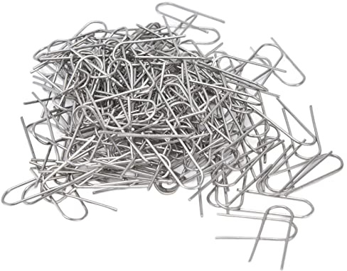 200 PCS Wire Jump Rings, U Shaped Wire Storage Ring Hook High Fire Wire for Hobbyists Pendants Ceramic Jewelry Glass Melting