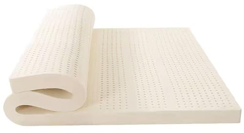 Naturlatex-Matratze, 100 x 200 cm, Topper mit kühlendem Gel-Memory-Schaum, Bewegungsisolierung, ideal zur Linderung von Rückenschmerzen und angenehmen Schlaf