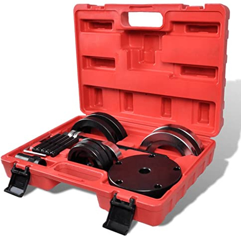 LoogCape Radlagerwerkzeug Radlager Demontage Abzieher 85 mm für VW T5 Touareg Transporter Multivan Werkstatt Set mit Koffer
